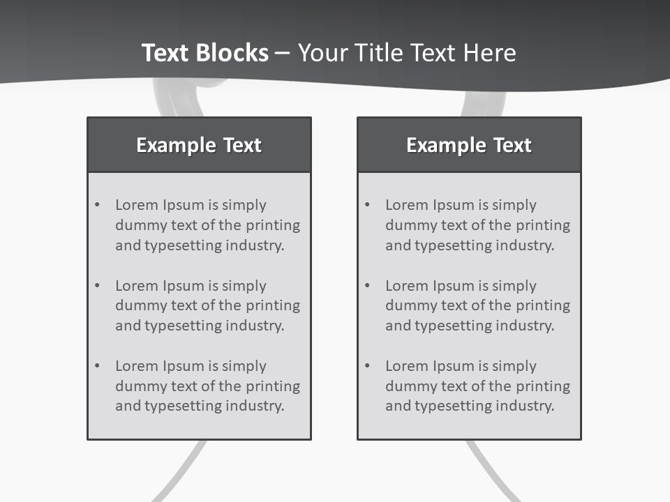 Cable Cord Stereo PowerPoint Template