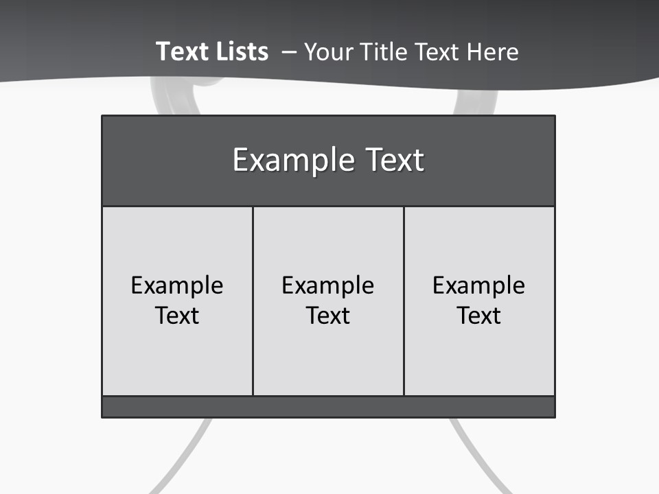 Cable Cord Stereo PowerPoint Template