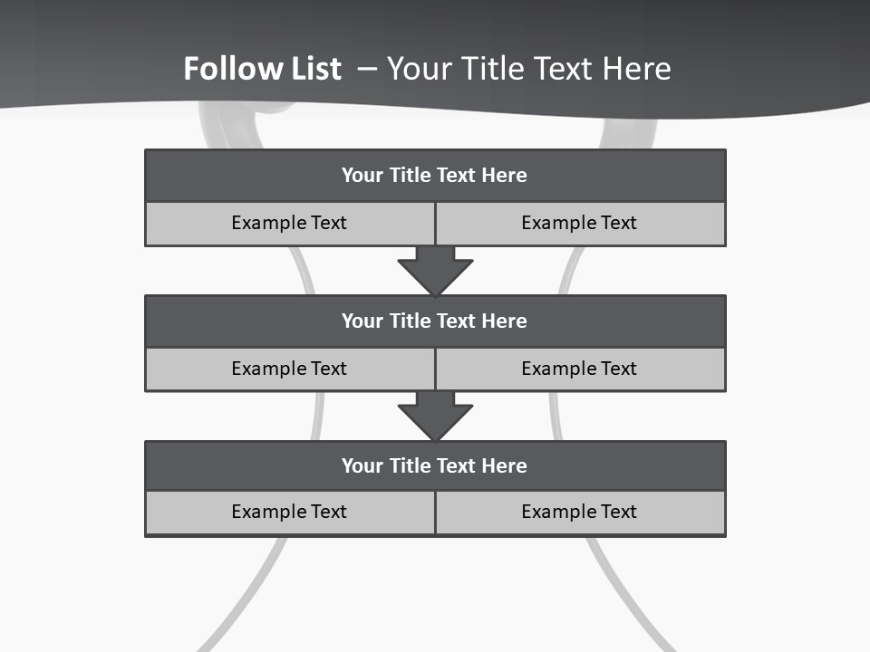 Cable Cord Stereo PowerPoint Template