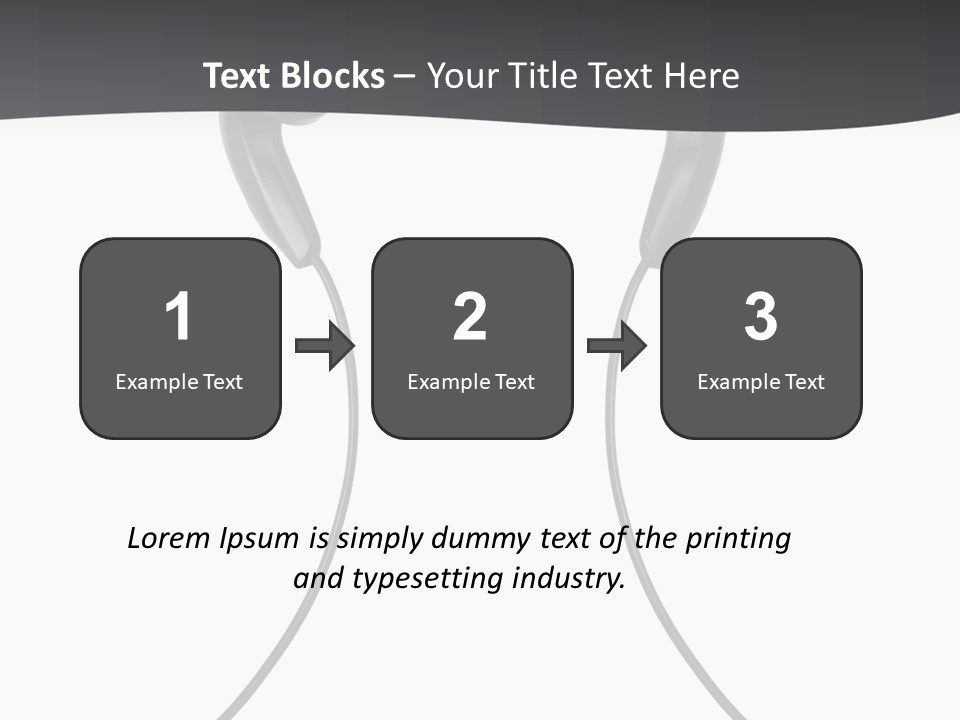 Cable Cord Stereo PowerPoint Template