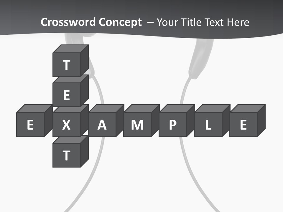 Cable Cord Stereo PowerPoint Template