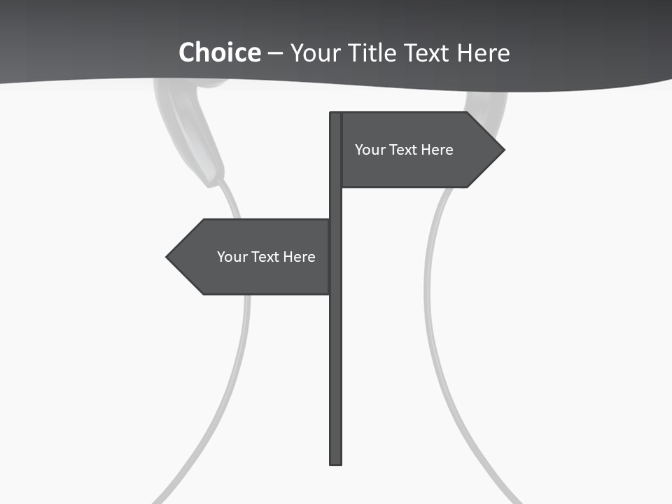 Cable Cord Stereo PowerPoint Template