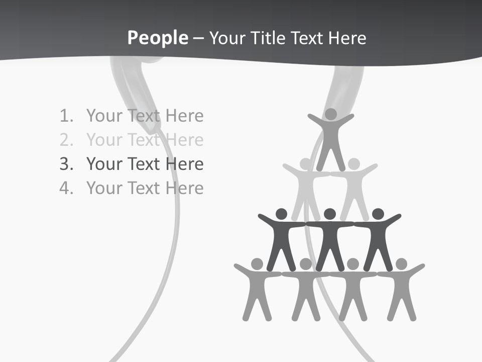 Cable Cord Stereo PowerPoint Template