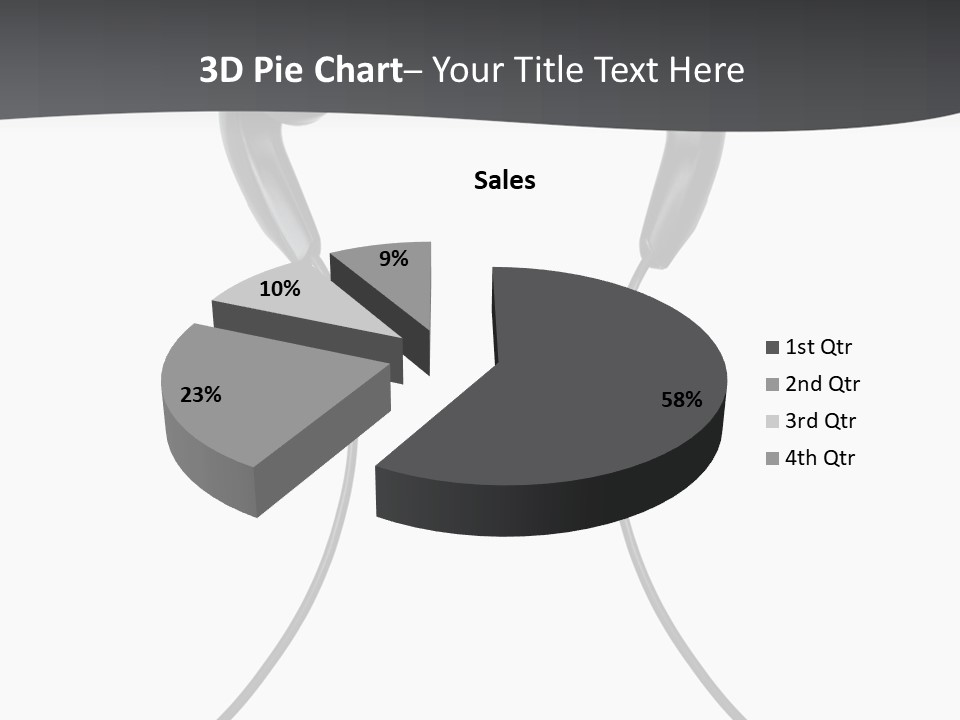 Cable Cord Stereo PowerPoint Template