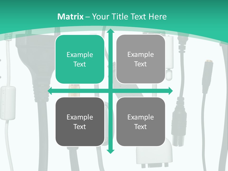 Adapter White Black PowerPoint Template