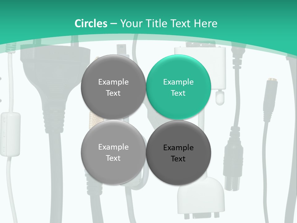 Adapter White Black PowerPoint Template