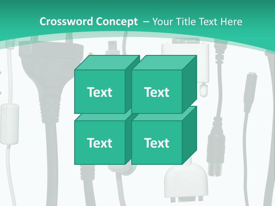 Adapter White Black PowerPoint Template