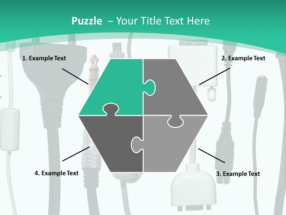 Adapter White Black PowerPoint Template