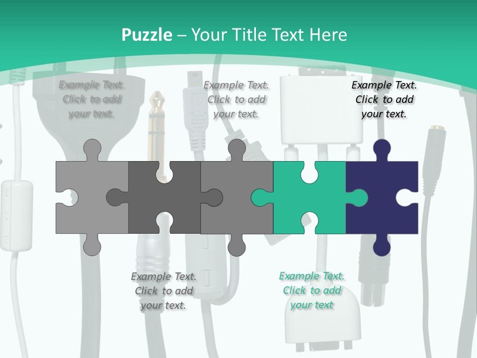 Adapter White Black PowerPoint Template