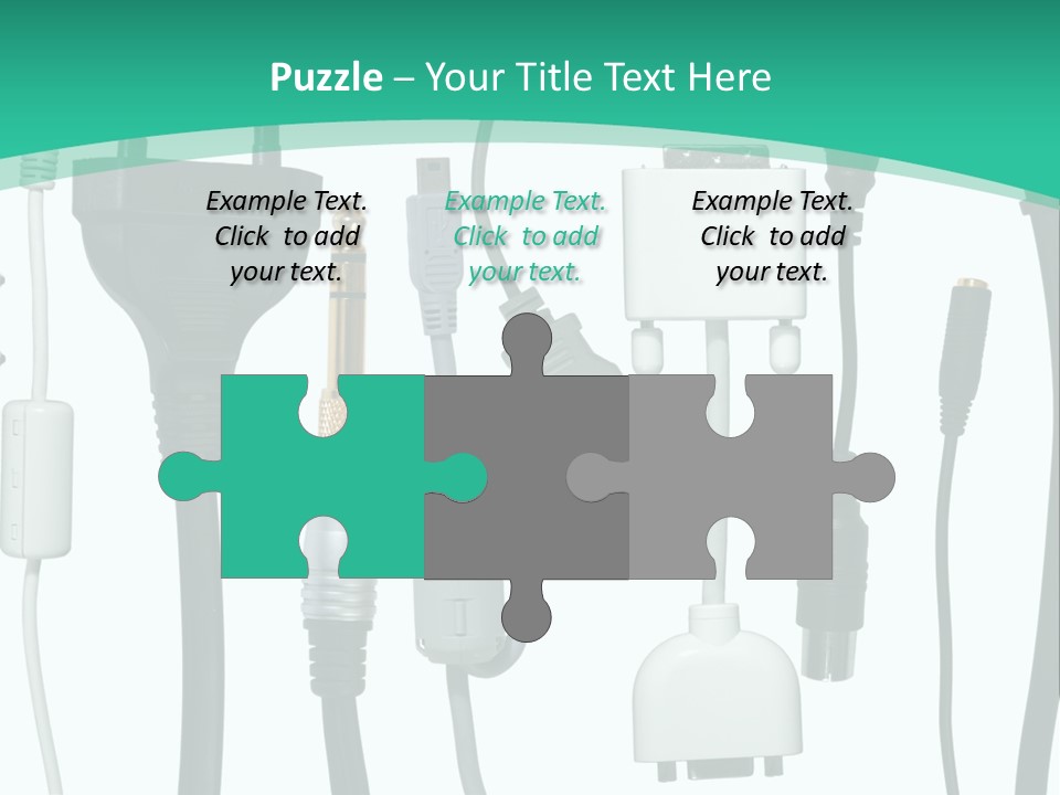 Adapter White Black PowerPoint Template