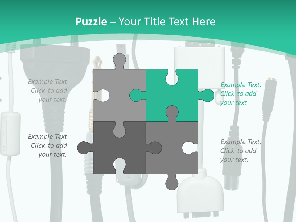 Adapter White Black PowerPoint Template