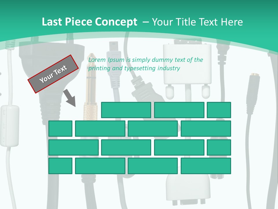 Adapter White Black PowerPoint Template