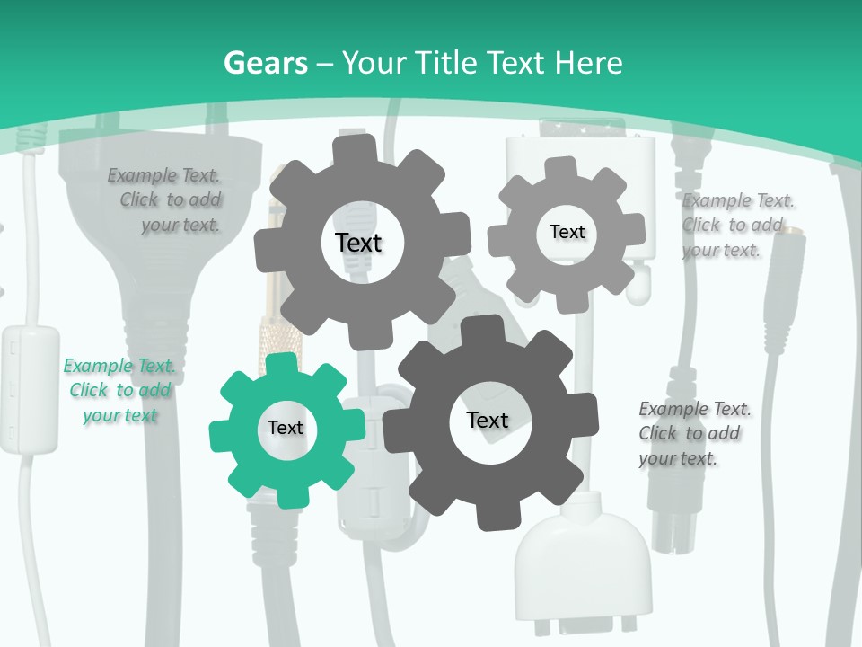 Adapter White Black PowerPoint Template