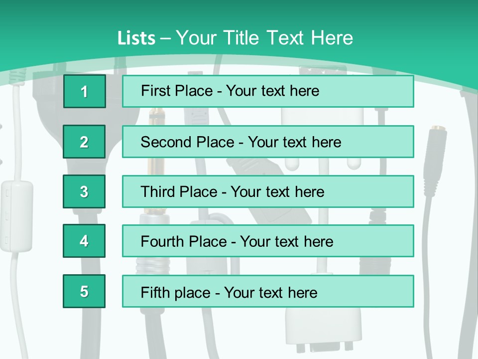 Adapter White Black PowerPoint Template