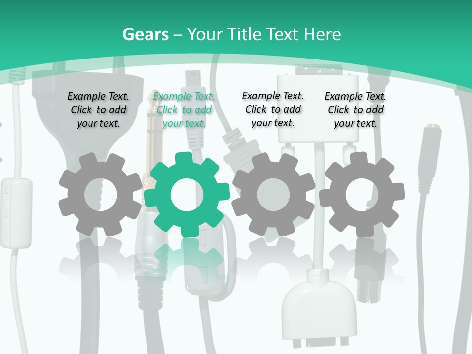 Adapter White Black PowerPoint Template