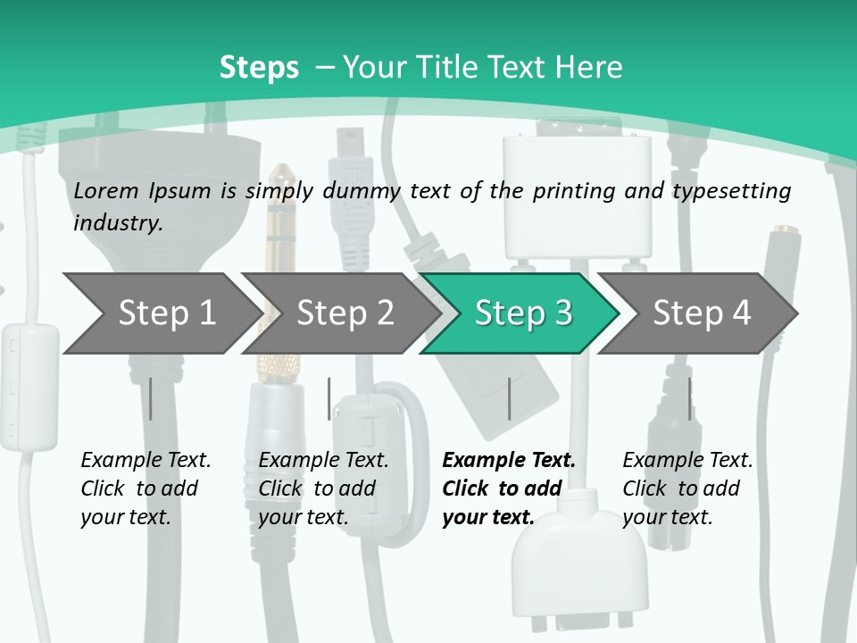 Adapter White Black PowerPoint Template