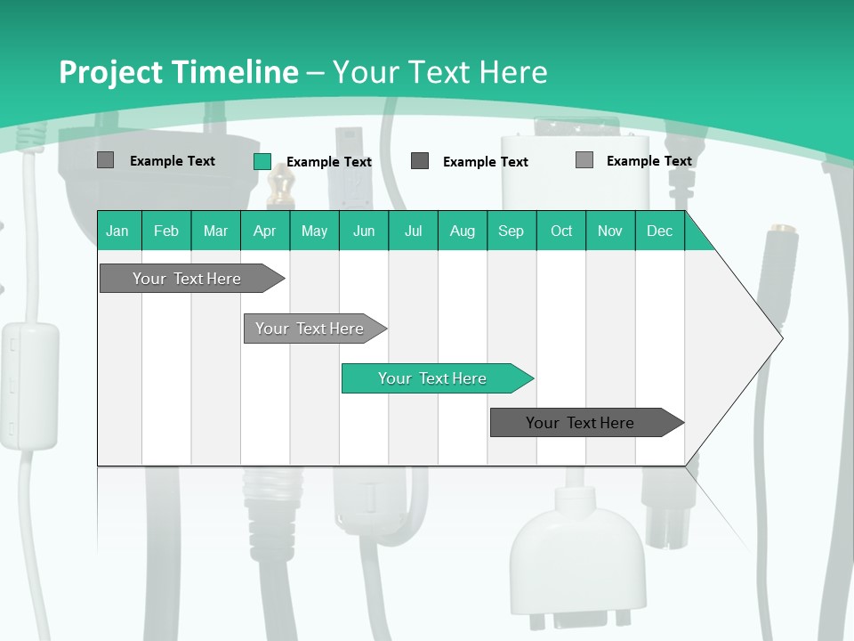 Adapter White Black PowerPoint Template