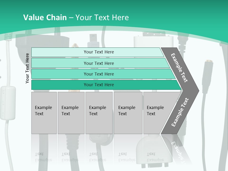 Adapter White Black PowerPoint Template