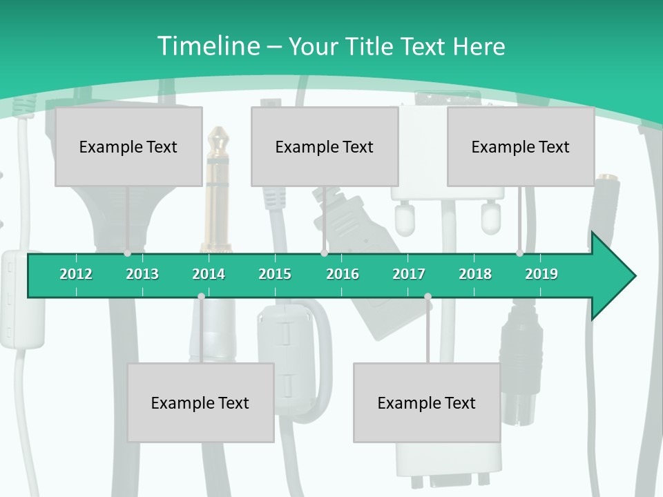 Adapter White Black PowerPoint Template