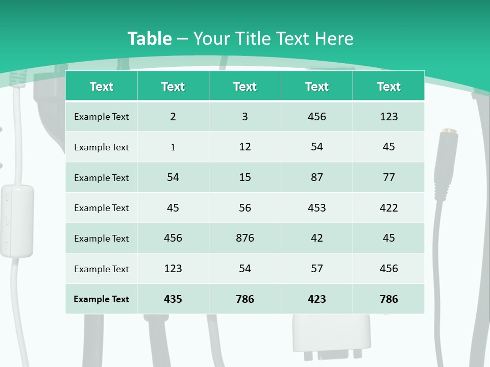 Adapter White Black PowerPoint Template