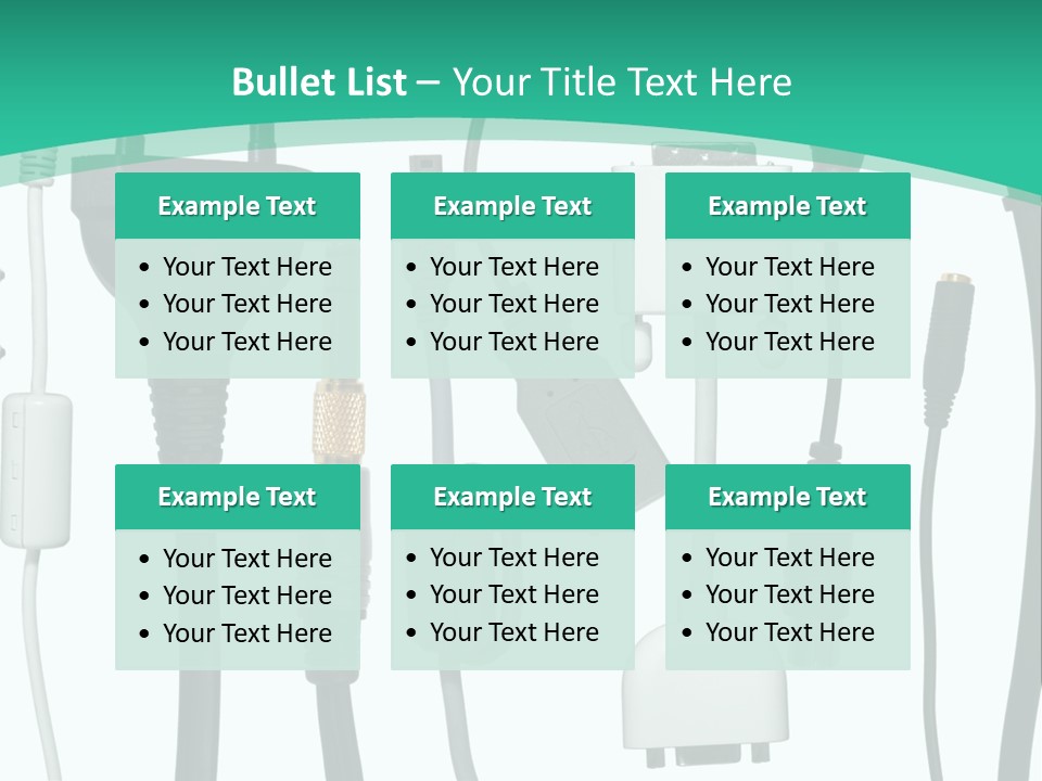 Adapter White Black PowerPoint Template