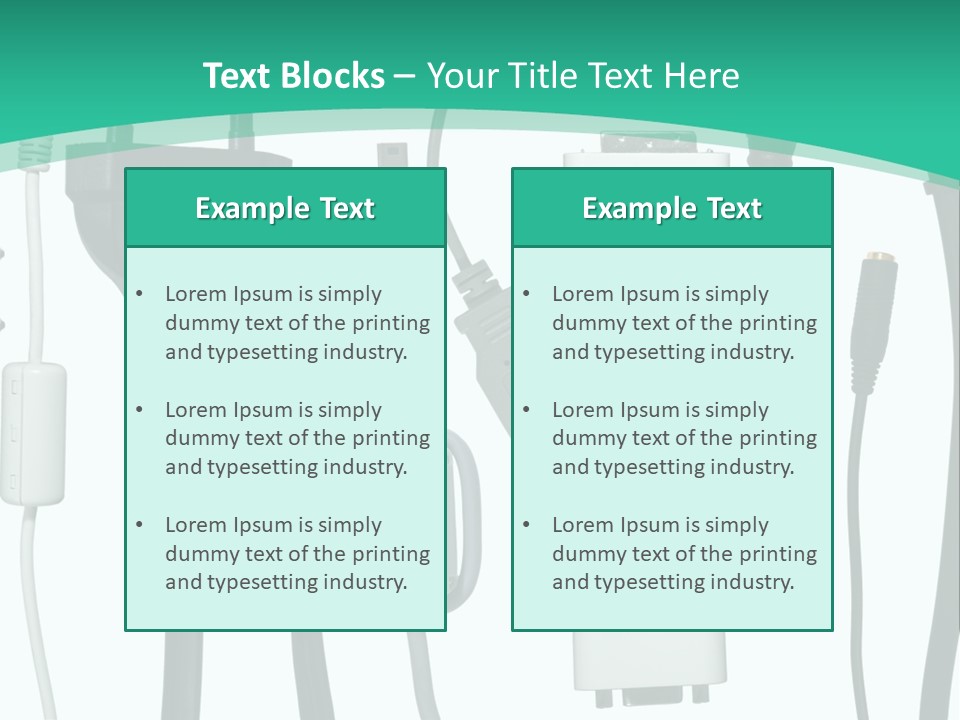 Adapter White Black PowerPoint Template