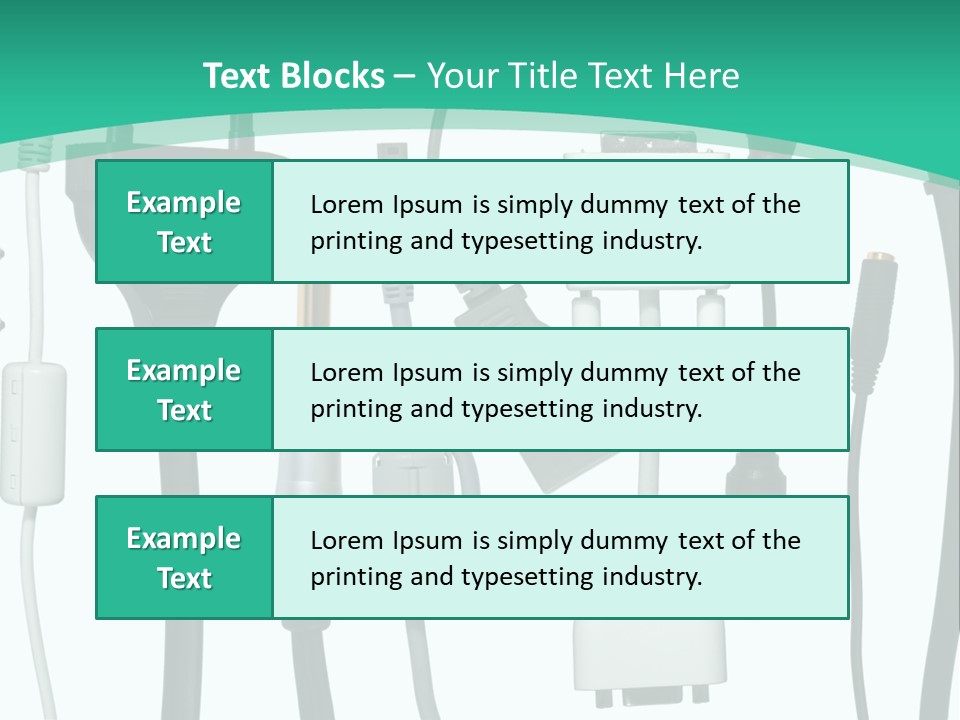 Adapter White Black PowerPoint Template
