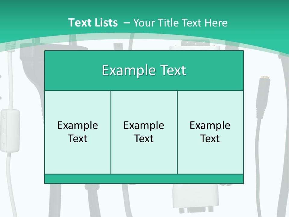 Adapter White Black PowerPoint Template