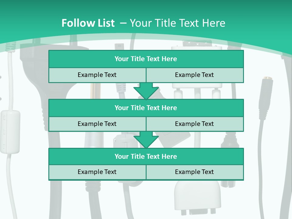 Adapter White Black PowerPoint Template