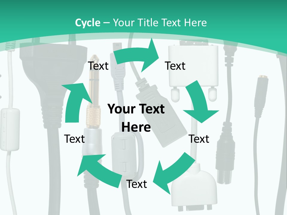 Adapter White Black PowerPoint Template