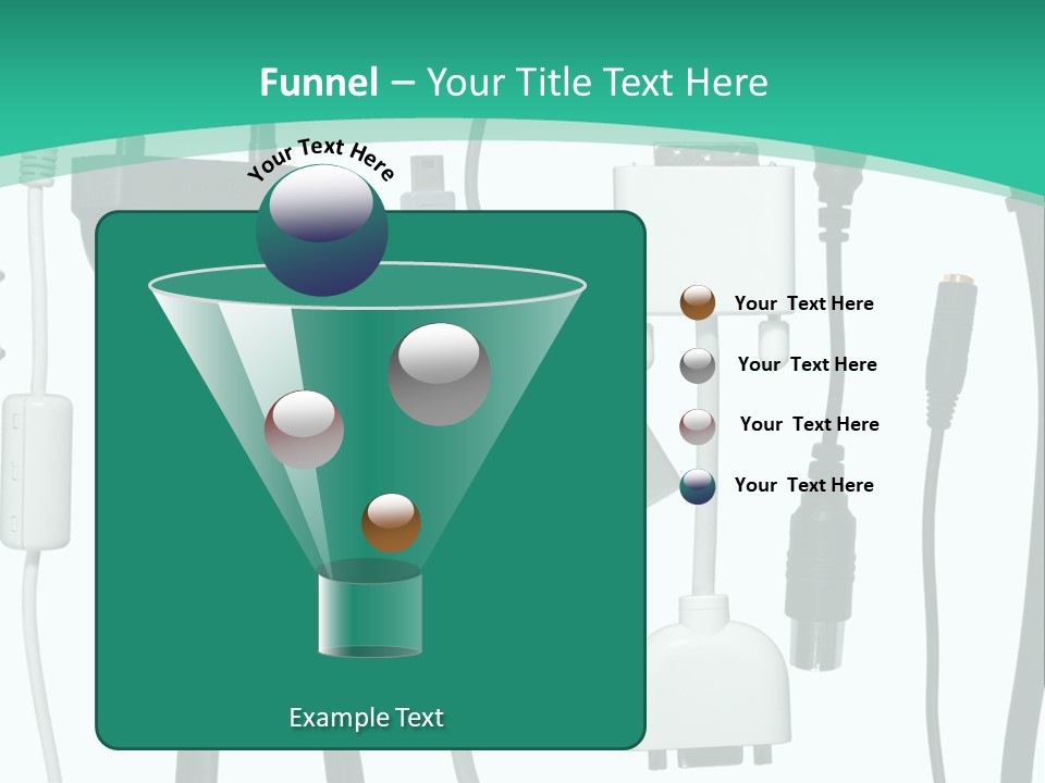Adapter White Black PowerPoint Template
