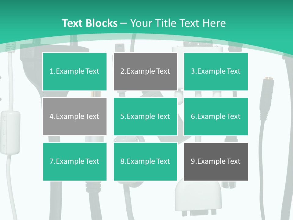 Adapter White Black PowerPoint Template