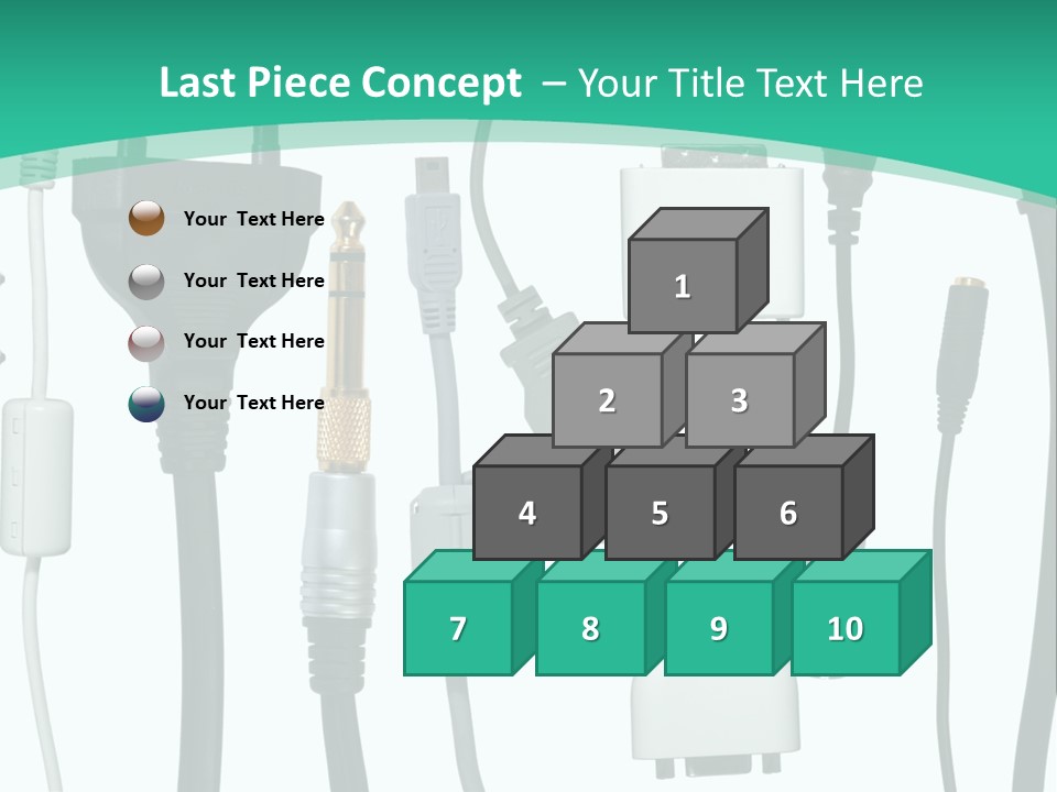 Adapter White Black PowerPoint Template