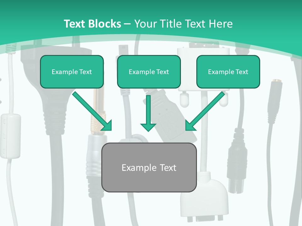 Adapter White Black PowerPoint Template