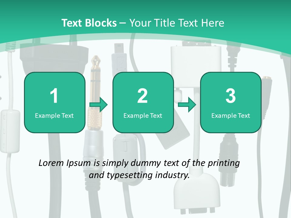 Adapter White Black PowerPoint Template