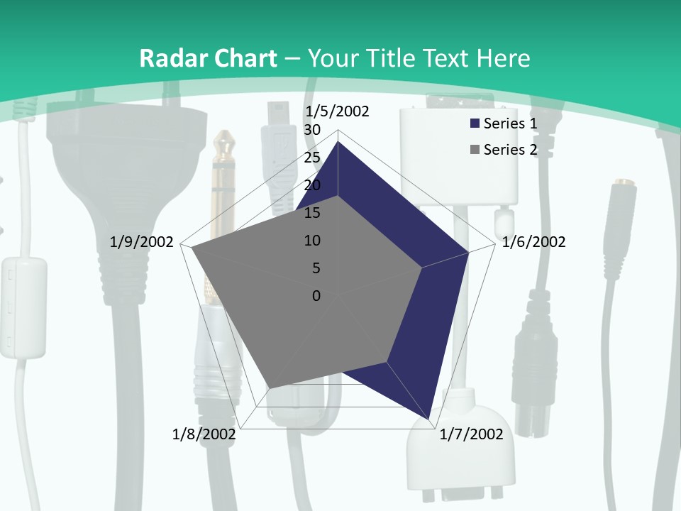 Adapter White Black PowerPoint Template