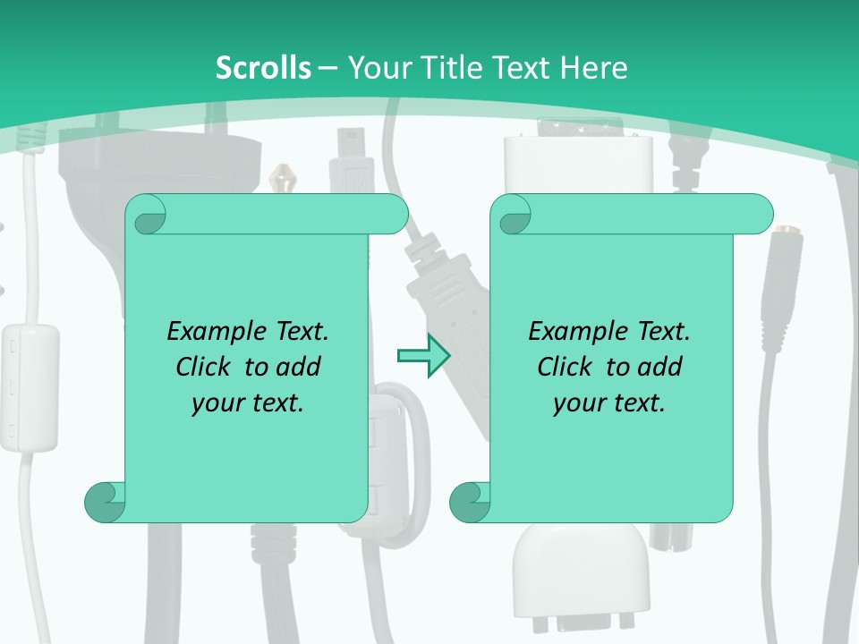 Adapter White Black PowerPoint Template