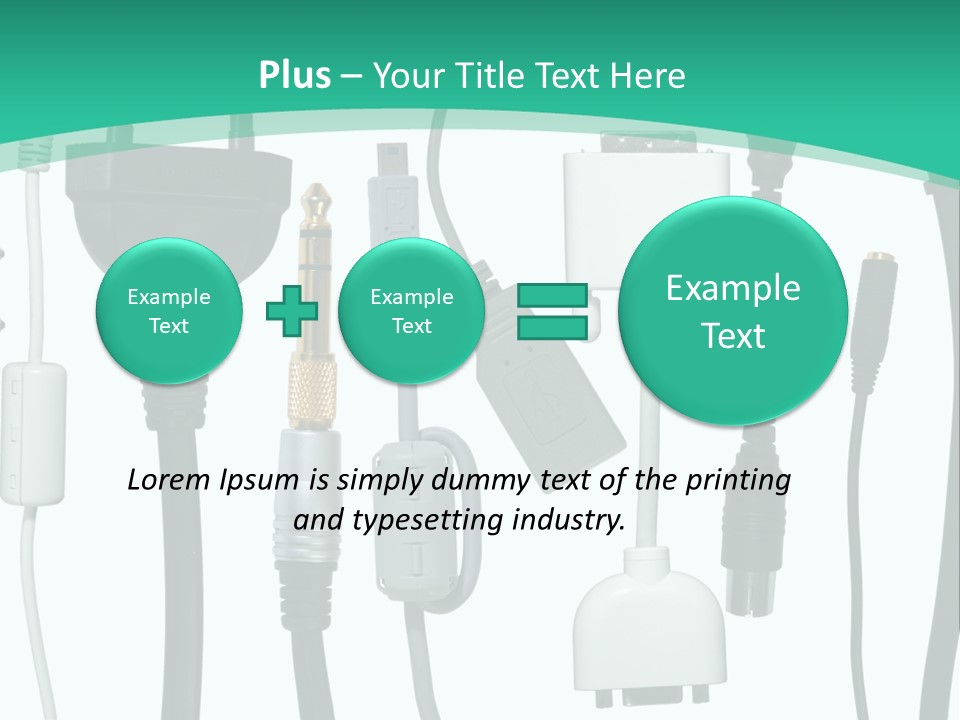 Adapter White Black PowerPoint Template