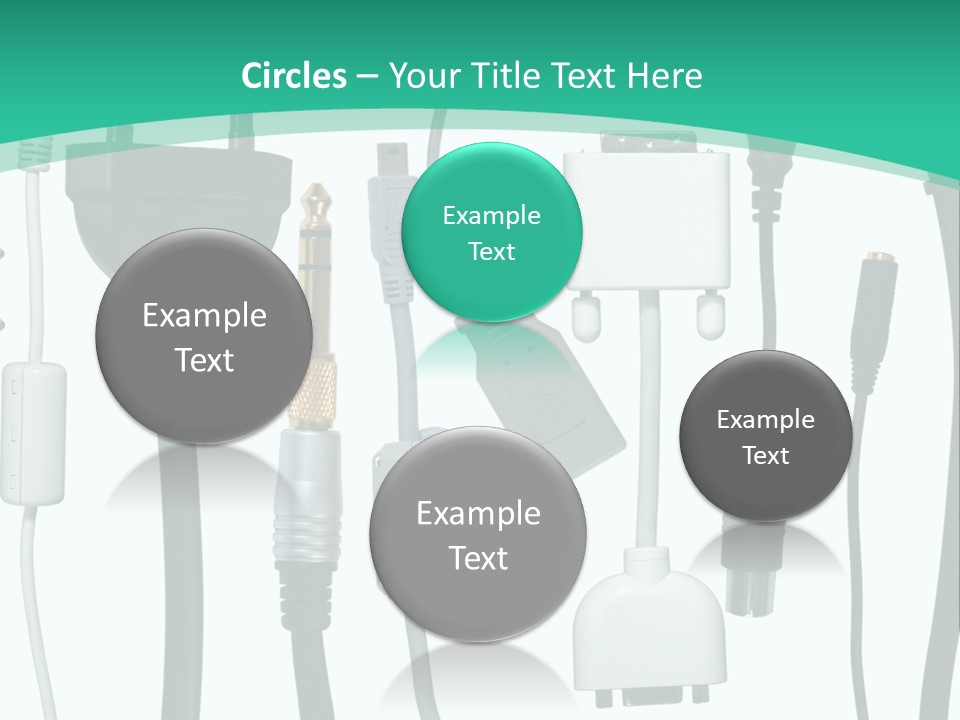 Adapter White Black PowerPoint Template