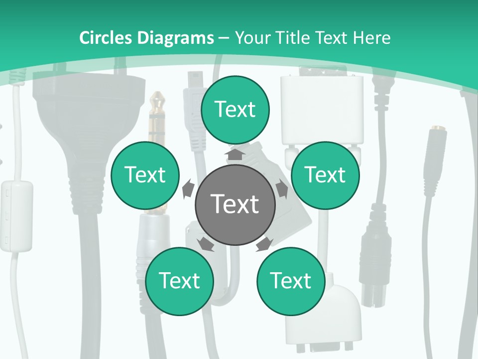 Adapter White Black PowerPoint Template