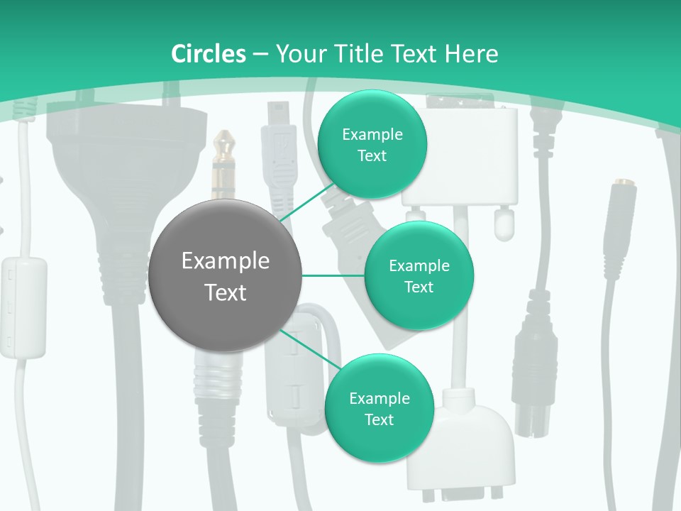 Adapter White Black PowerPoint Template
