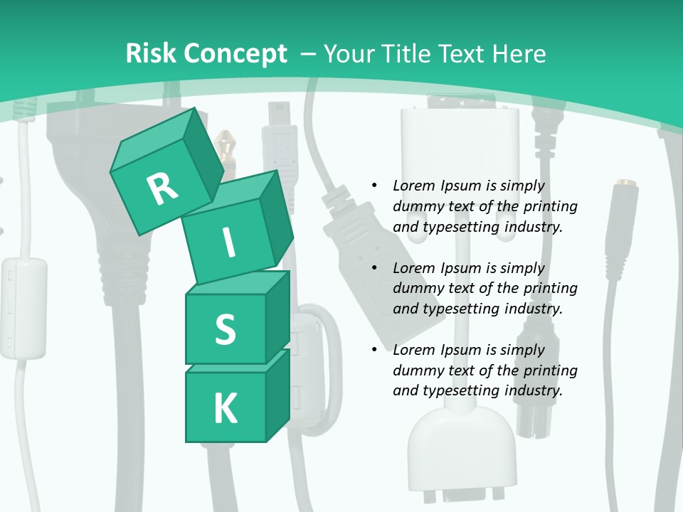 Adapter White Black PowerPoint Template