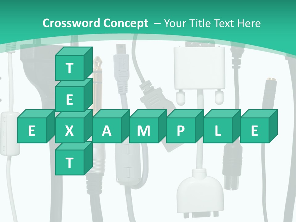 Adapter White Black PowerPoint Template