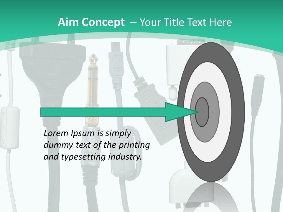 Adapter White Black PowerPoint Template