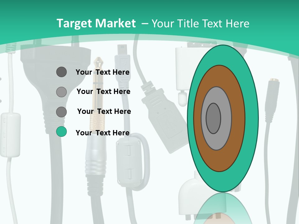 Adapter White Black PowerPoint Template