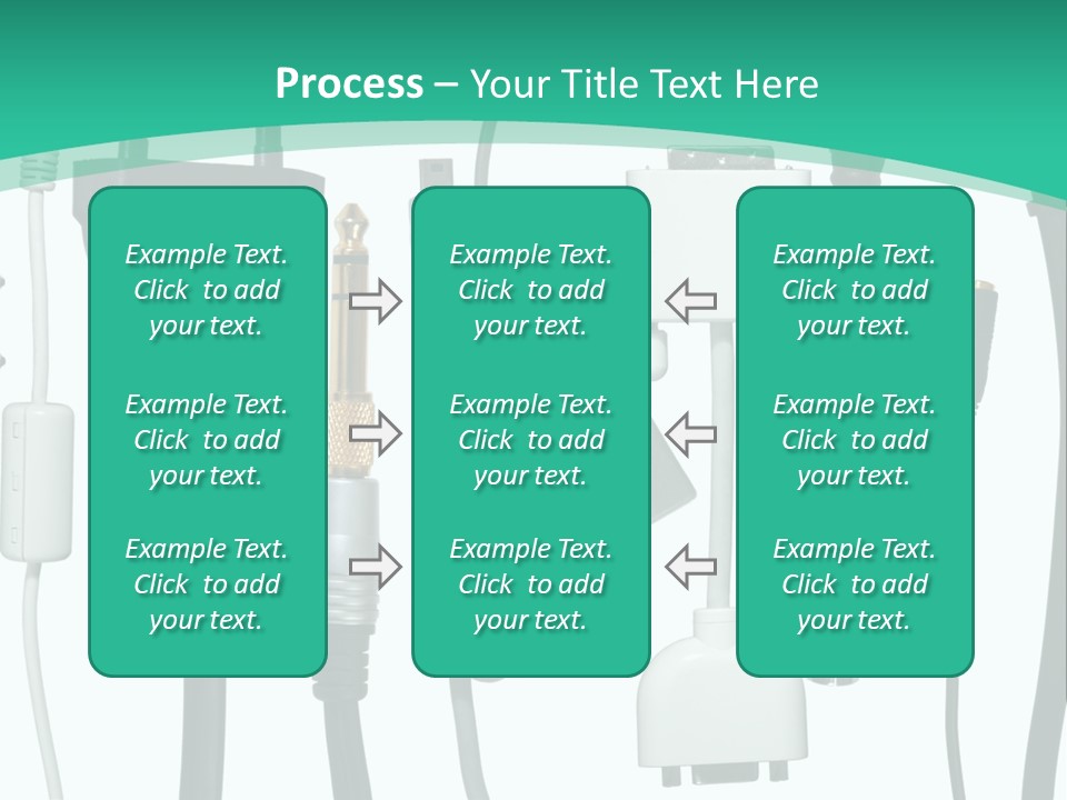 Adapter White Black PowerPoint Template