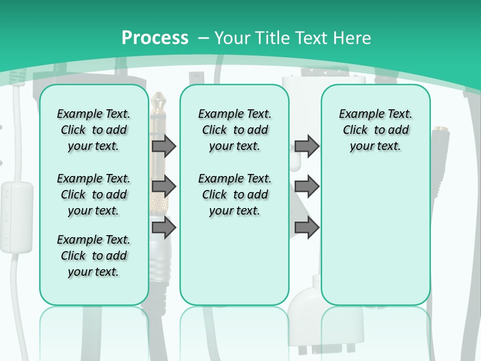 Adapter White Black PowerPoint Template
