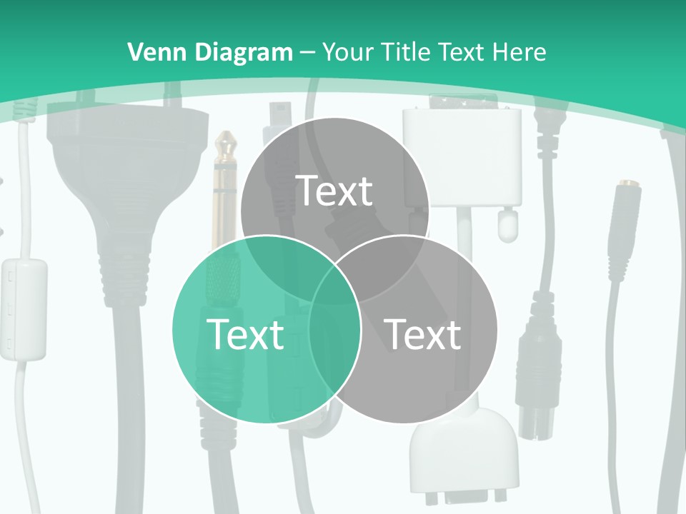 Adapter White Black PowerPoint Template