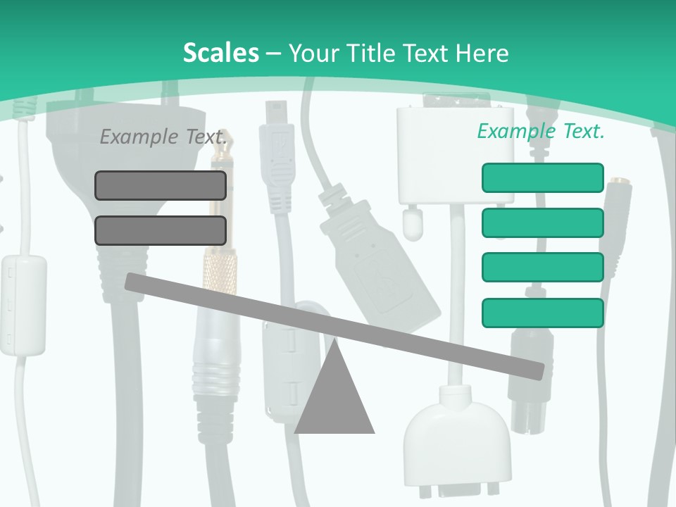 Adapter White Black PowerPoint Template