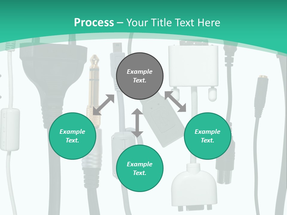 Adapter White Black PowerPoint Template